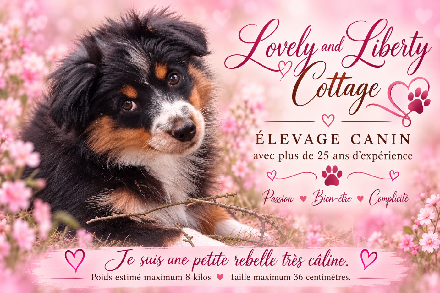 Lovely And Liberty Cottage - Chiots disponibles - Berger Américain Miniature 